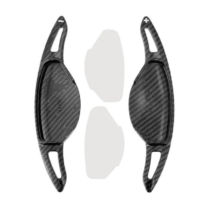 Carbon Look Steering Wheel Paddle Shifter Extension For Nissan Mitsubishi black
