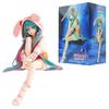 15 см Аниме ХАТСUNE MIKU Фигурка Стопор для лапши Фигурка Пижама с заячьими ушками ПВХ Декорация Модель Игрушки Фигурка Действия Коллекция Подарки