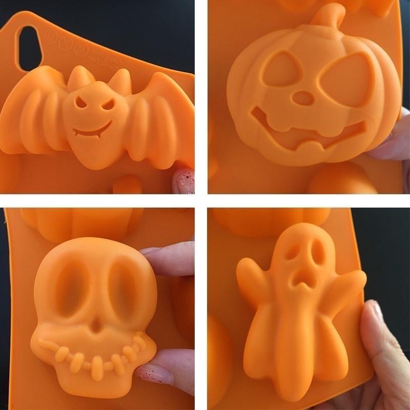 Creative Happy Halloween Home Decor Silicone Pumpkin Cake Mold Kitchen Baking Tool 1 Pc