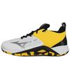 Wave Momentum 2 Low Top Durable Non-Slip Lightweight Volleyball Shoes Unisex Shoes White Yellow Black V1GA211208