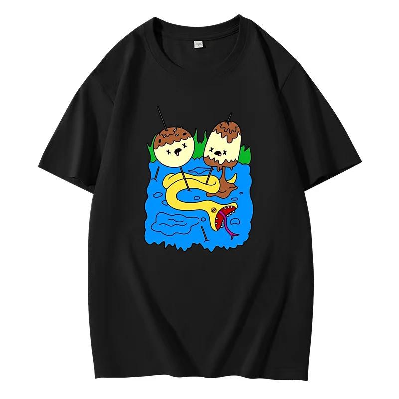 Funny Printed T-Shirt For Women Unisex Fashion Casual Loose Cotton Clothing Crewneck Breathable Tshirt Hip Hop Tees