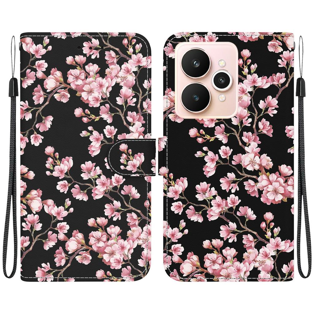 For Realme 15 Pro 5G/15 5G Wallet Phone Case Pattern Printing Leather Flip Cover with Strap