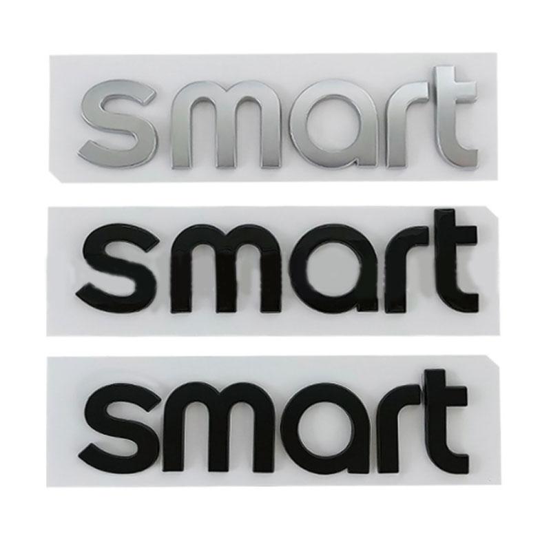 SMART Letter Logo Автомобильные наклейки для аксессуаров SMART Head Modification Передняя и задняя эмблема, значок, декоративные наклейки