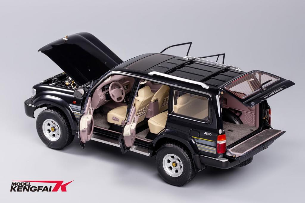 KENGFAI Toyota Land Cruiser LC80 Black Finished Product 1/18 VX-RL