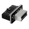Установка без инструментов USB 3.0 Конвертеры для 19-контактных и 20-контактных на Type E Корпус из ABS и металла Быстрая передача данных 5 Гбит/с для улучшения совместимости