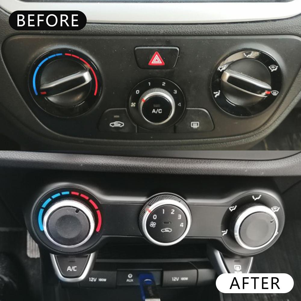 Ручки переключателя управления климатом для Hyundai Solaris 2017 - 2025 Ручка кондиционера для Kia Rio K2 KX Cross Кнопка AC