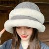 Hat Women's Winter Korean Edition Thick Anti Cold Warm Plush Fisherman's Hat Pullover Hat