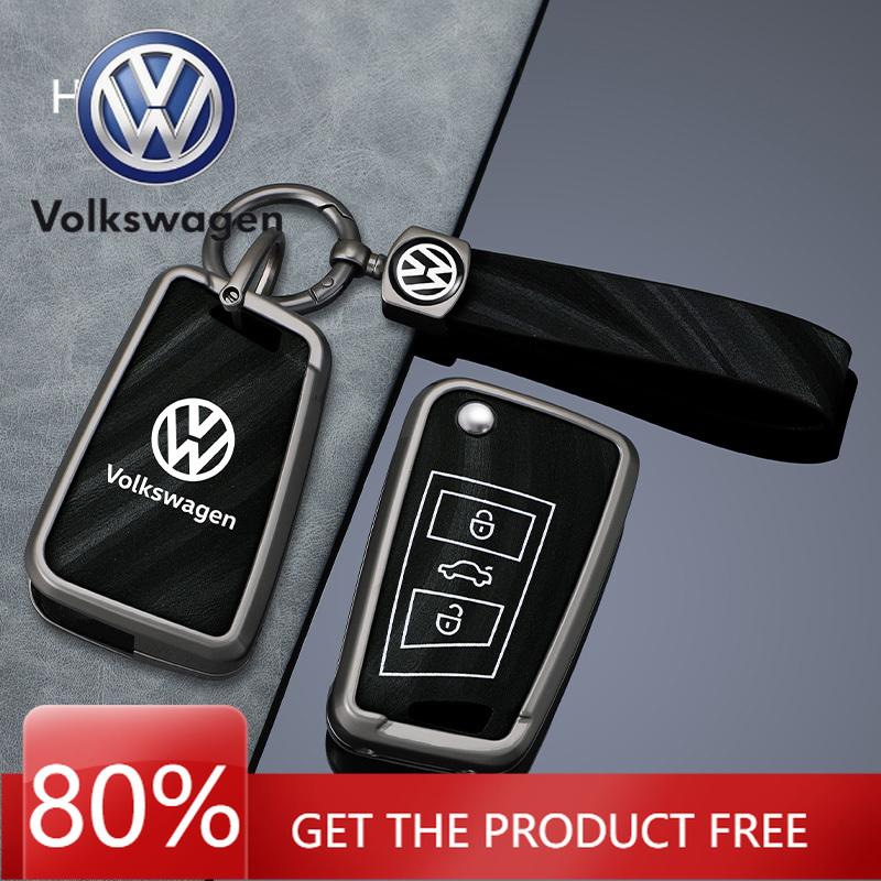 Для VOLKSWAGEN VW Чехол-держатель для умного ключа автомобиля из цинкового сплава, серый, для VW Volkswagen Golf 7 MK7 Tiguan MK2 T-roc T-c
