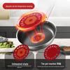 KOBACH 26cm Red Dot Honeycomb Frying Pan with Lid