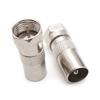 Male To Male Coax Connector F Type Coaxial Cable Adapter RF Adapter Cable Extension Coupler for TV Antenna