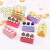 10/100 шт. 3D Миниатюры Кукольный домик Смола Рулонная Еда для Игры DIY Рукоделие Брелок Головной убор Аксессуары для Холодильника Смола