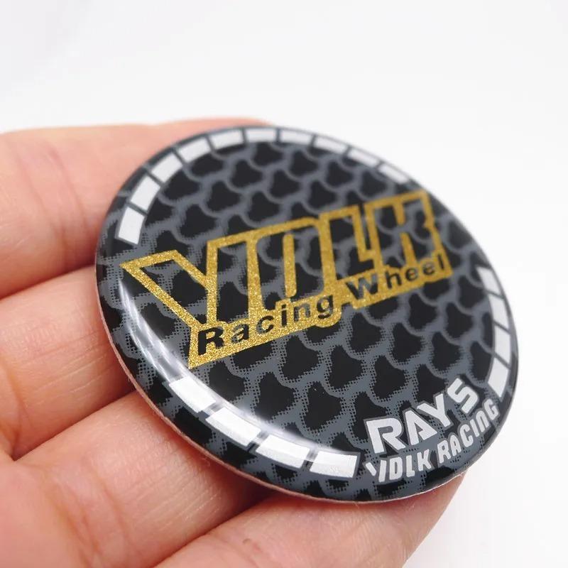 4 шт. 45 мм 50 мм Колпачки ступицы колес Rays Volk Racing Наклейка Диски автомобиля Колпак значка Эмблема