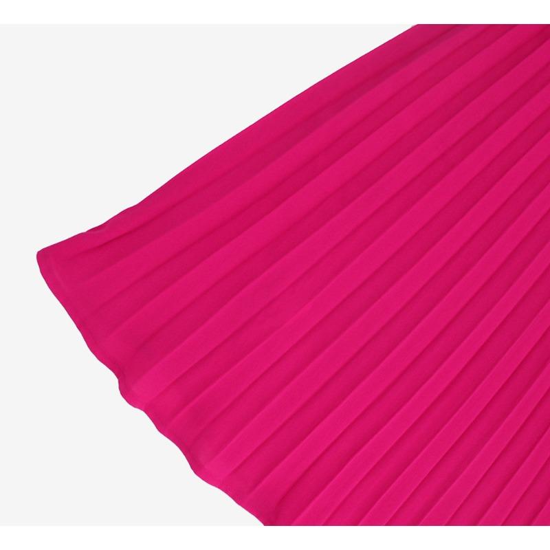 Летние плиссированные однотонные платья с рюшами и рукавами