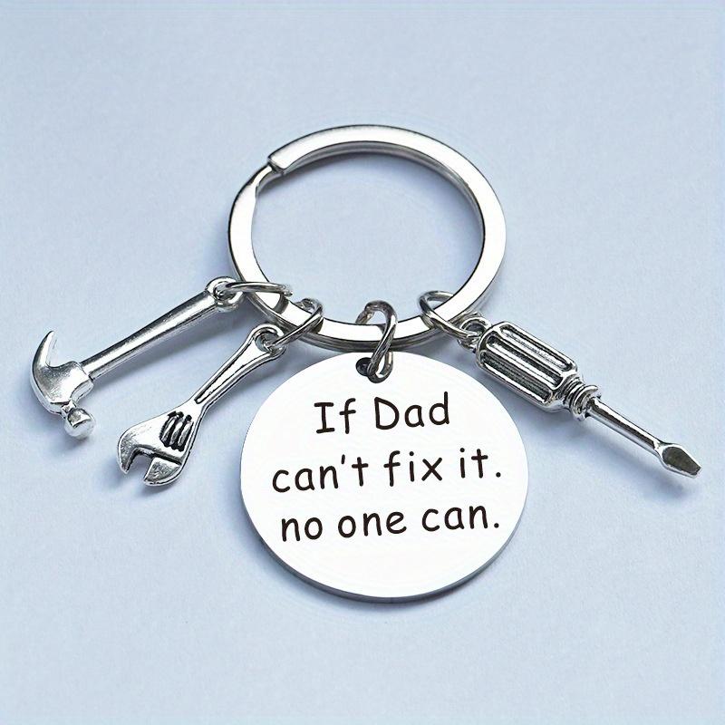[Fix It Keychain] Wrench Hammer Screwdriver Keychain | If Dad Can'T Fix It, No One Can, Father's Day Gift for Dad Papa