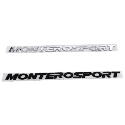 Наклейка с логотипом MONTERO SPORT на капот, эмблема, наклейки на автомобиль для Mitsubishi Montero, 3D логотип, передняя головная часть, задний багажник, наклейки для рестайлинга, аксессуары