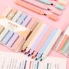 6PC Color Dual/Single Tip Soft Marker Eye Protection Highlighter Pen Set Pastel Fluorescent Pens Key Notes