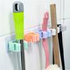Non-trace Mop Clamp Non-punch Hanging Broom Rack Mop Clamp Hook Non-trace Bathroom Wall Shelf Mop