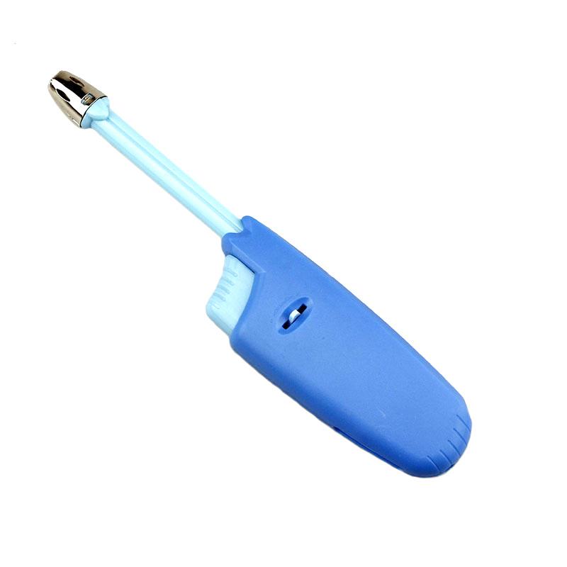 Зажигалка для свечей, регулируемая кухонная зажигалка, мини-бутановый газовый многоразовый пластиковый фонарик, зажигалка для барбекю на открытом воздухе, старт огня 11-18 см