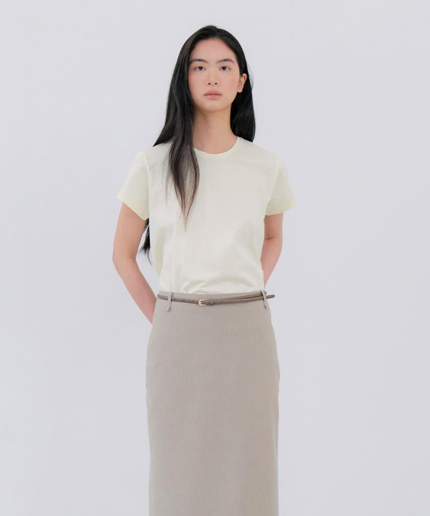 NOTIA Silket Cotton T-Shirts - Yellow