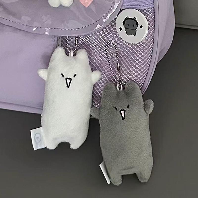 Мягкий кулон в виде мультяшного кота, милый брелок для ключей, брелок для автомобильных ключей, кукла для игрового автомата, подарок на выпускной.