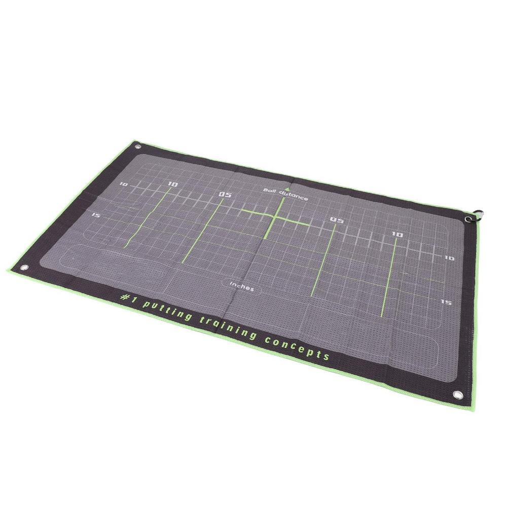 Foldable Putting Practice Mat Microfiber Golf Club Towel Golf Practice Aid Indoor Outdoor Practice