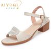 Women Sandals Summer New Fashion Mid Heel Women Sandals Non Slip Large Size Casual Women Dress Sandals