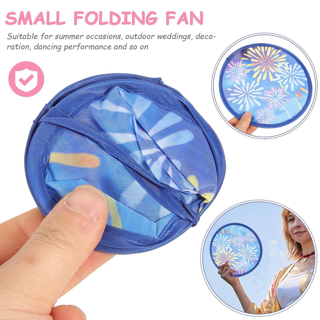 Складной прозрачный SUPVOX с простым дизайном, подходит для живых фейерверков, 20 штук, веер, легкий, компактный, складной, ручка, переноска, узор,