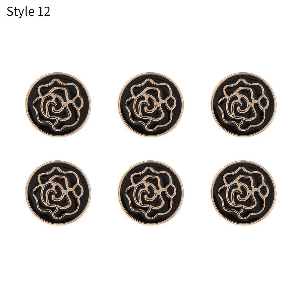 6PCS Clothing Crafts Decorative DIY Anti-exhaust Adjustable Coat Button Seamless buttons Detachable