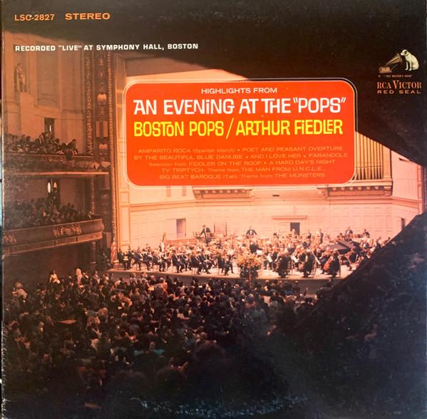 Виниловая пластинка BOSTON POPS ARTHUR FIEDLER Highlights From An Evening At The LSC2827 RCA VICTOR RED 1965 США Поп Б/У