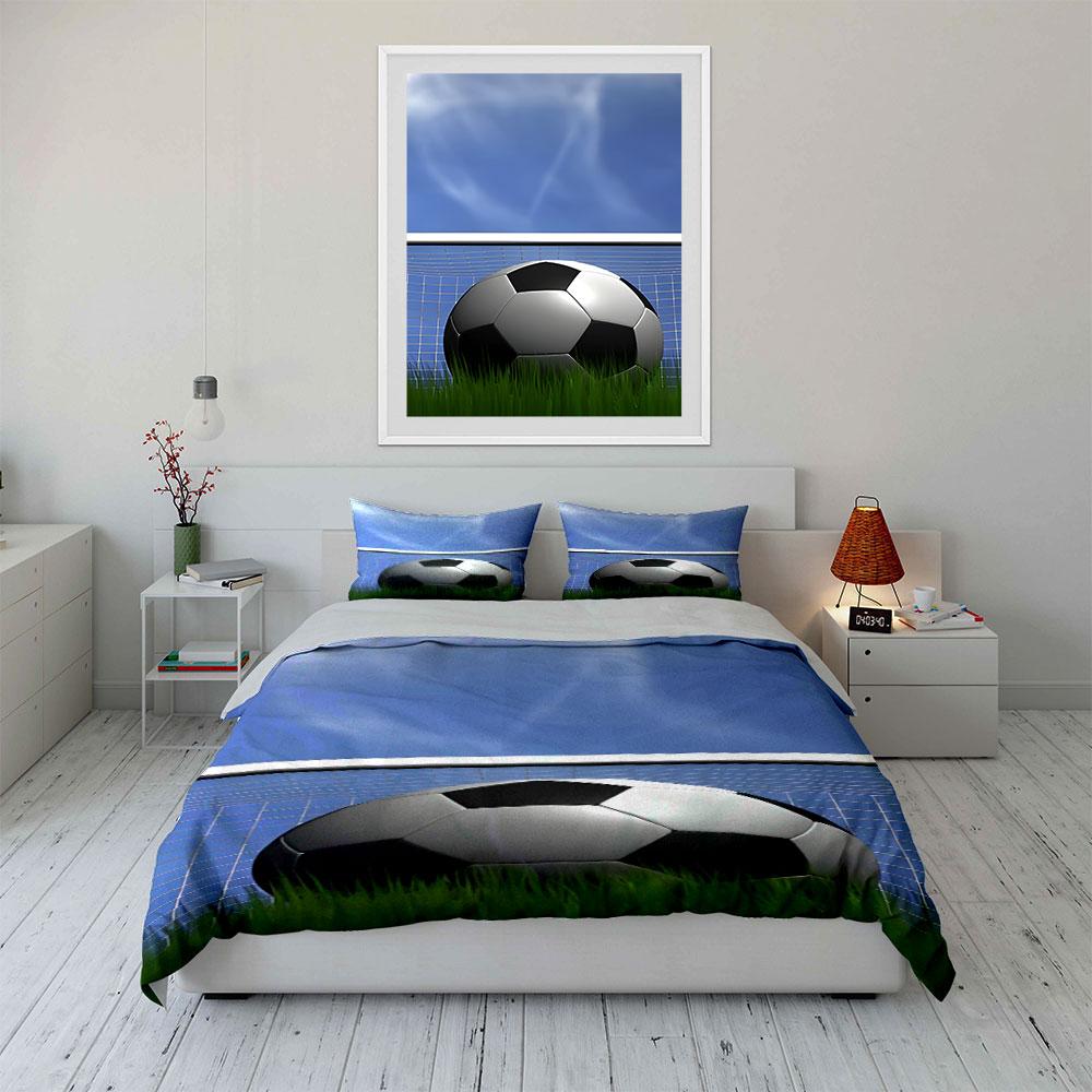 Soccer ball and grass. Bedding sets Duvet cover sets Duvet covers Pillowcases(1 * Duvet Cover 2 * Pillowcases without duvet insert)