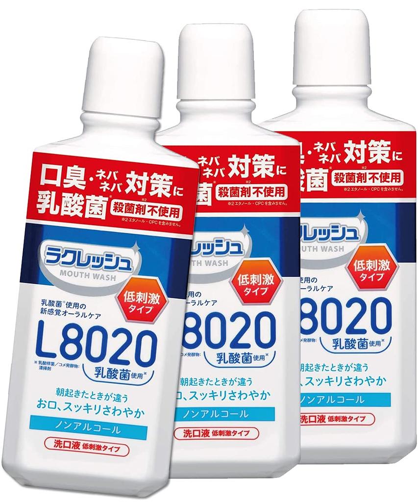 Набор из 3 ополаскивателей для полости рта Jex L8020 Lactobacillus New Lacresh Mild (450 мл)