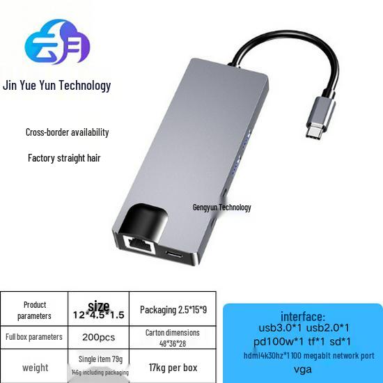 USB-C концентратор 4-в-1 с двойным HDMI-адаптером для MacBook