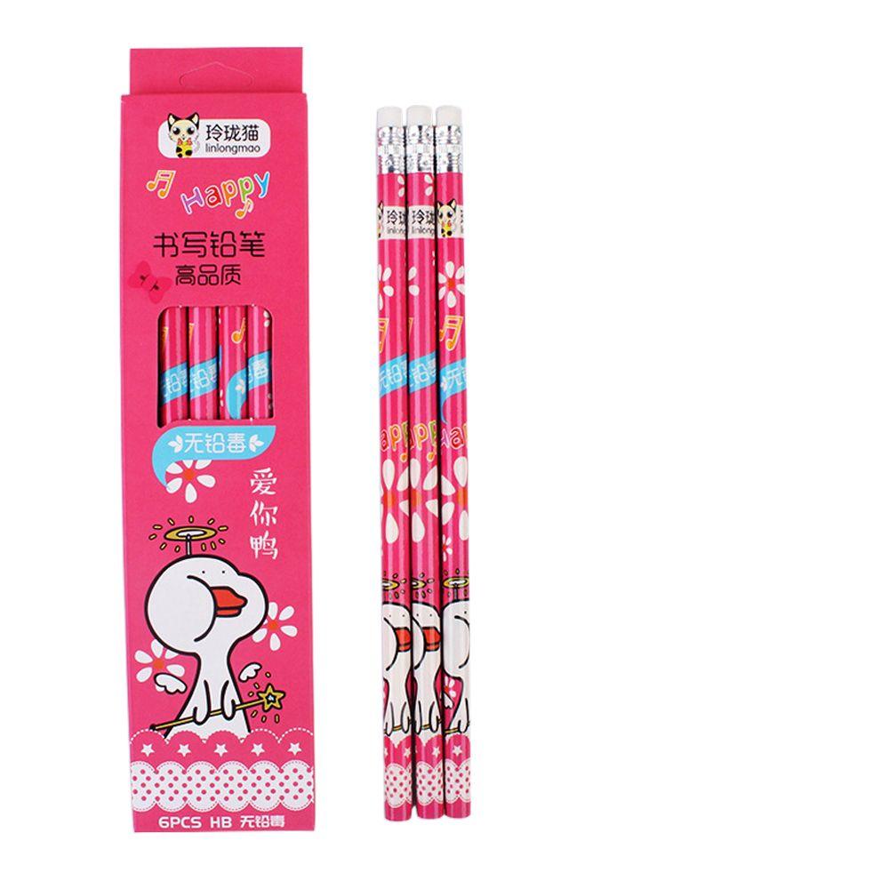 Карандаши Письменные карандаши с ластиком Набор мультяшных карандашей Карандаши с мультяшной уткой Стандартные карандаши HB