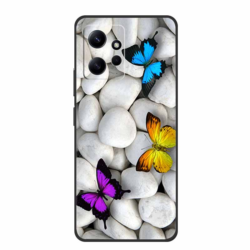 For Xiaomi Redmi Note 12 4G Case Animals Soft Silicone TPU Phone Cases Back Cover for Redmi Note12 4G Fashion 23021RAA2Y Fundas