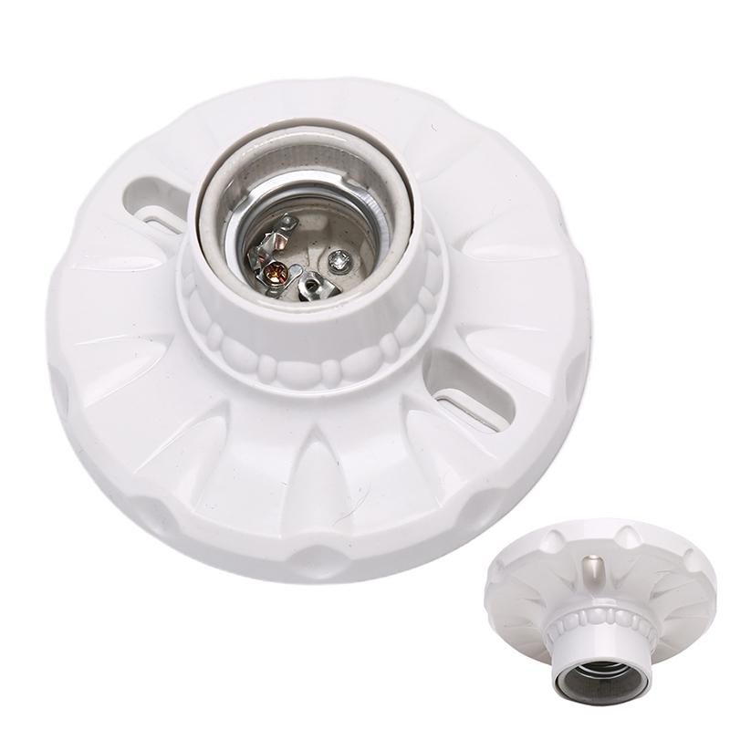 E27 Керамика Светодиодный держатель лампочки Круглая цоколь Подвесная лампа Цоколь