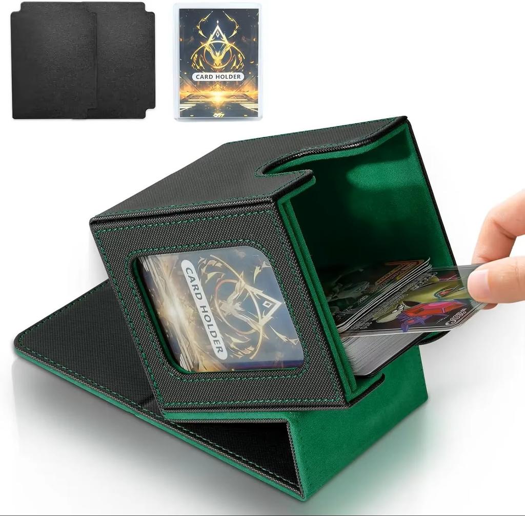 Коробка для колоды карт с дисплеем MTG Commander Вмещает 100+ карт в двойных протекторах Коробка для хранения коллекционных карт Подходит для TCG, Бейсбольных, Спортивных карт