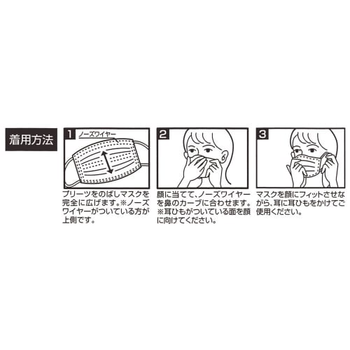 Skater Non-woven Mask Regular Size 4 Layer Structure Increased Box Disney Mickey Mouse 30 Pieces MSKP40-A