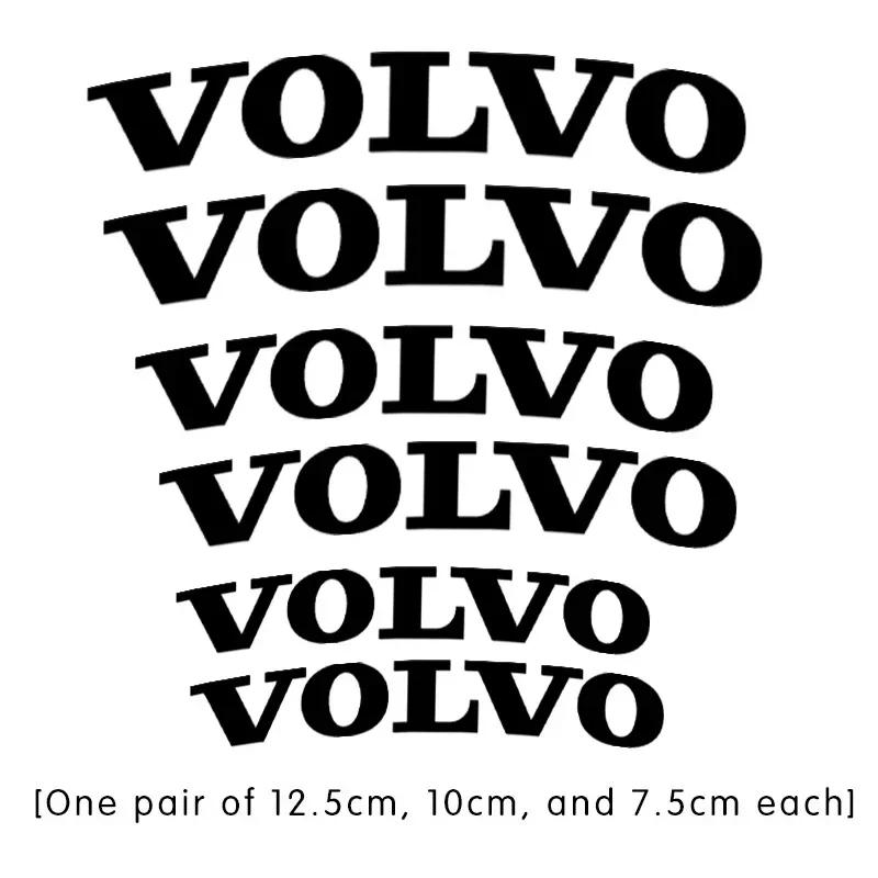 fhsxa1 6Pcs High Temp Resistant Car Brake Caliper Stickers For Volvo XC60 XC90 S60 S90, Waterproof Vinyl Decal Auto Tuning Accessories