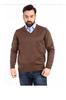 Men's Plus Size Plus Size Sweater Men's Thin Wool Knitwear Knitted Regular Dad V-Neck Sweater
