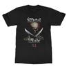 Хлопковая футболка с принтом черепа и мечей Metal Blade Records Легендарный лейбл хэви-метала XL Юбилейная унисекс футболка с коротким рукавом