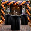 Чехол для коктейльного стола Спандекс Стрейч Круглые Скатерти для коктейльного стола с Волнистыми Драпировками Юбки для Высоких Барных Столов для Свадебной Вечеринки Банкетных Мероприятий