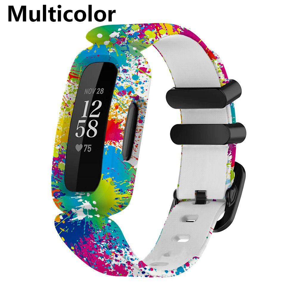 Wrist Strap Silicone Bracelet For Fitbit Ace 3/inspire 2 Smart Watch Band Bracelet Replacement Kids Wristband Watchbands