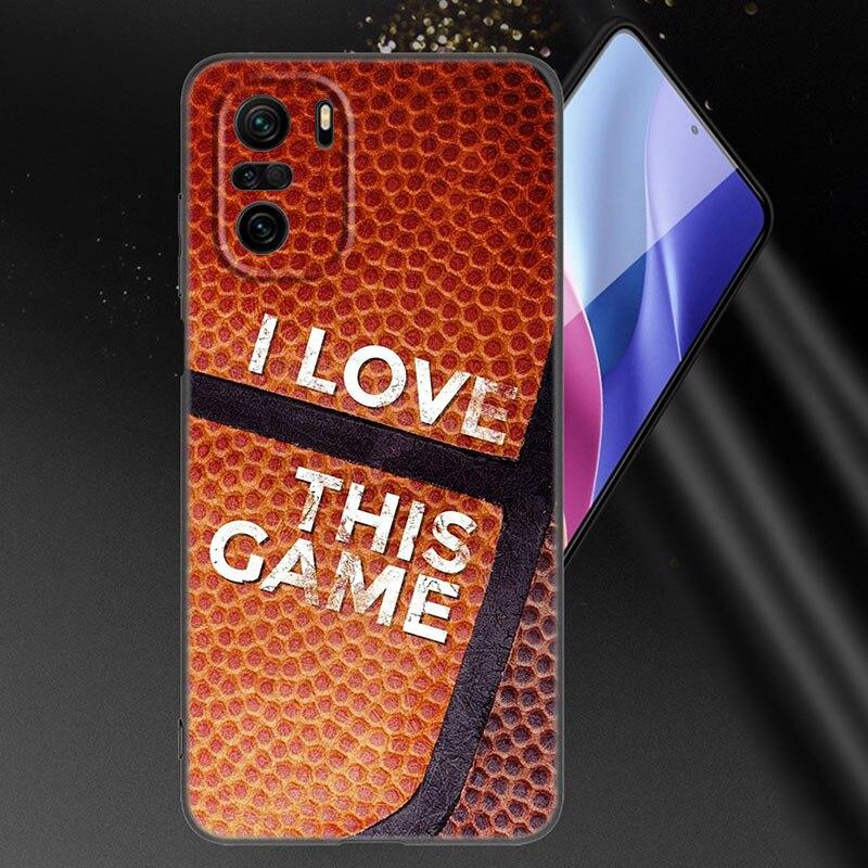 Basketball Basket Number Phone Case For Xiaomi Mi POCO X3 NFC GT M4 M3 12 11T 10T Pro A3 11 Lite NE 5G 12X 11i F3 Black Cover