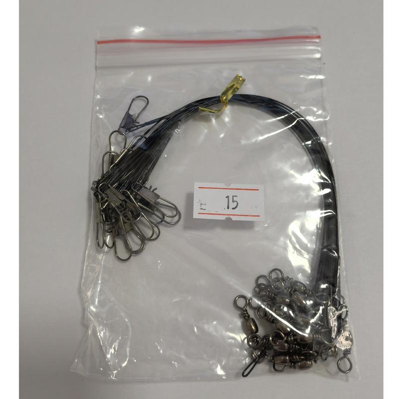 20/40 шт. стальные поводки с защитой от укуса для рыболовной проволоки, материал поводка, леска