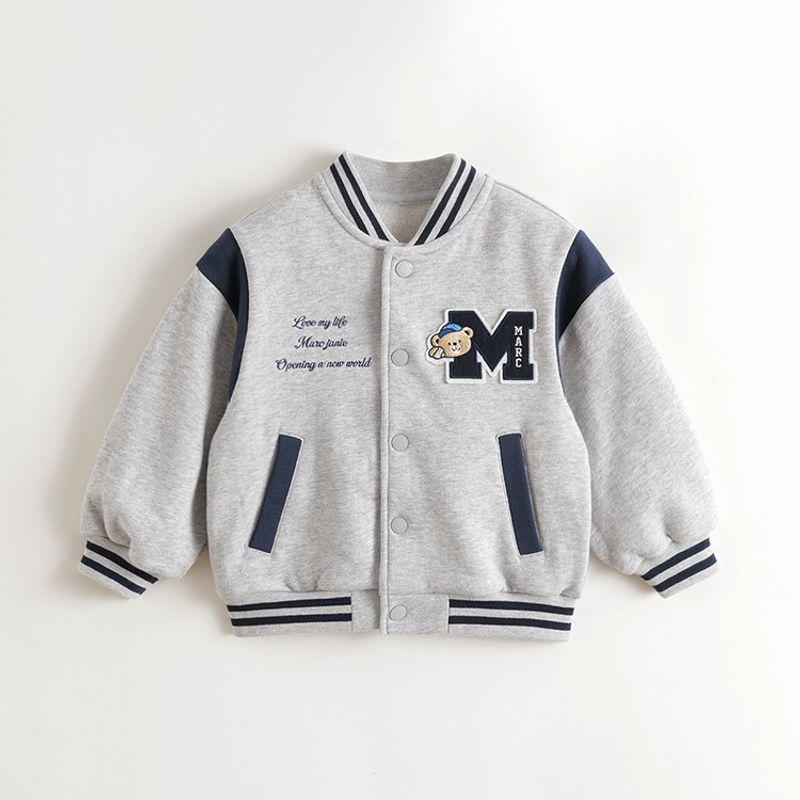 Mark Jenny Boys' Retro College Baseball Jacket Baby Jacket 2026 Spring New Style 551155