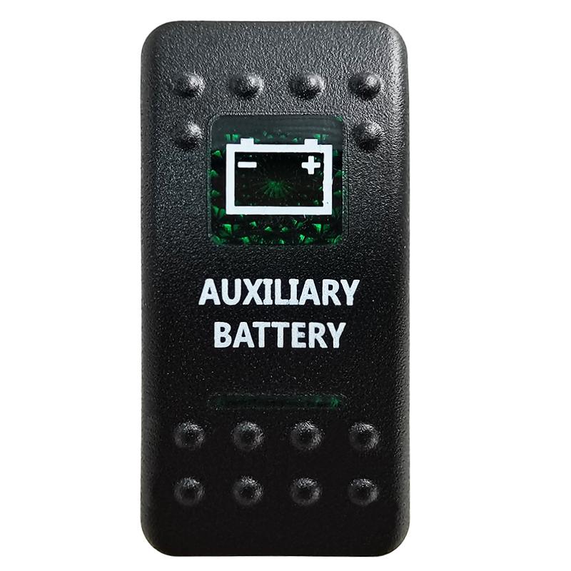 Green Led Light Bar Rocker Switch SPST 5Pins/DPDT 7Pins For Car Marine Boat IP68 NARVA Carling ARB Auto Parts Camper Replacement Switches4