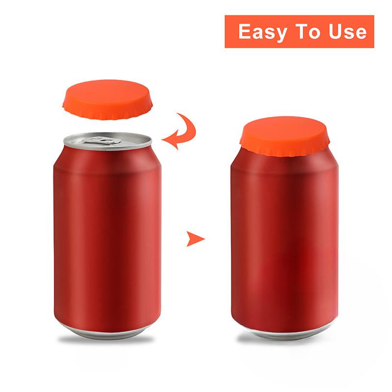 1 шт. силиконовые крышки для банок, силиконовые крышки для газированной воды, силиконовые уплотнительные крышки, крышки для пивных банок для напитков, аксессуары для посуды