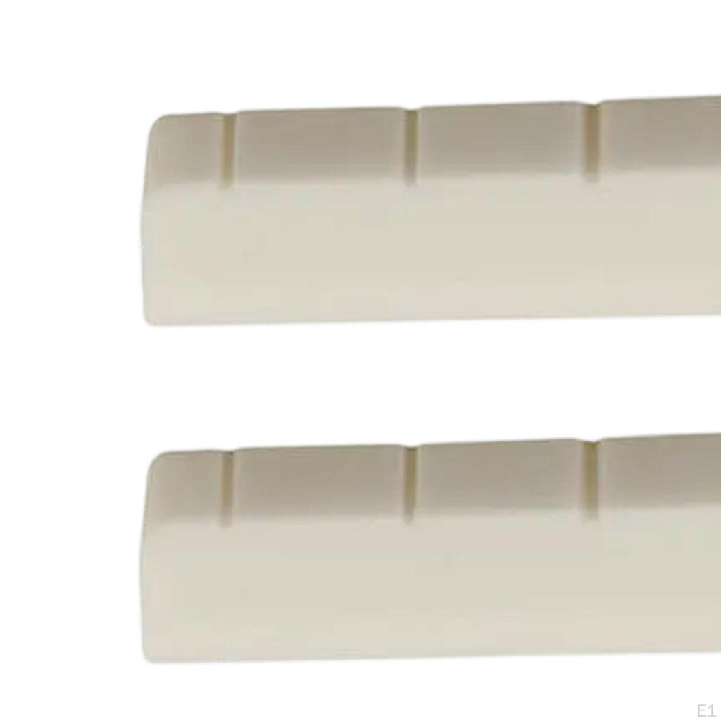 2Pcs Bridge Saddle Nut Set for 6 Strings Guitar Folk Classical