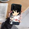 AD99 Death Note Anime Black Case for iPhone 16 15 Plus 14 13 12 11 Pro 8 7 6S SE 5S X XR XS Max Realme C30 C33 C31 9I Huawei Y8P Y9 Sofe Cover