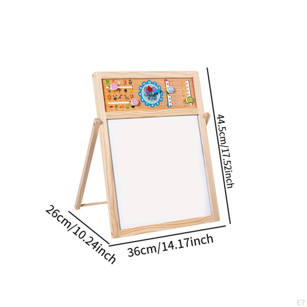Детский мольберт для рисования двухсторонний развивающий игрушка для письма и рисования на английском языке